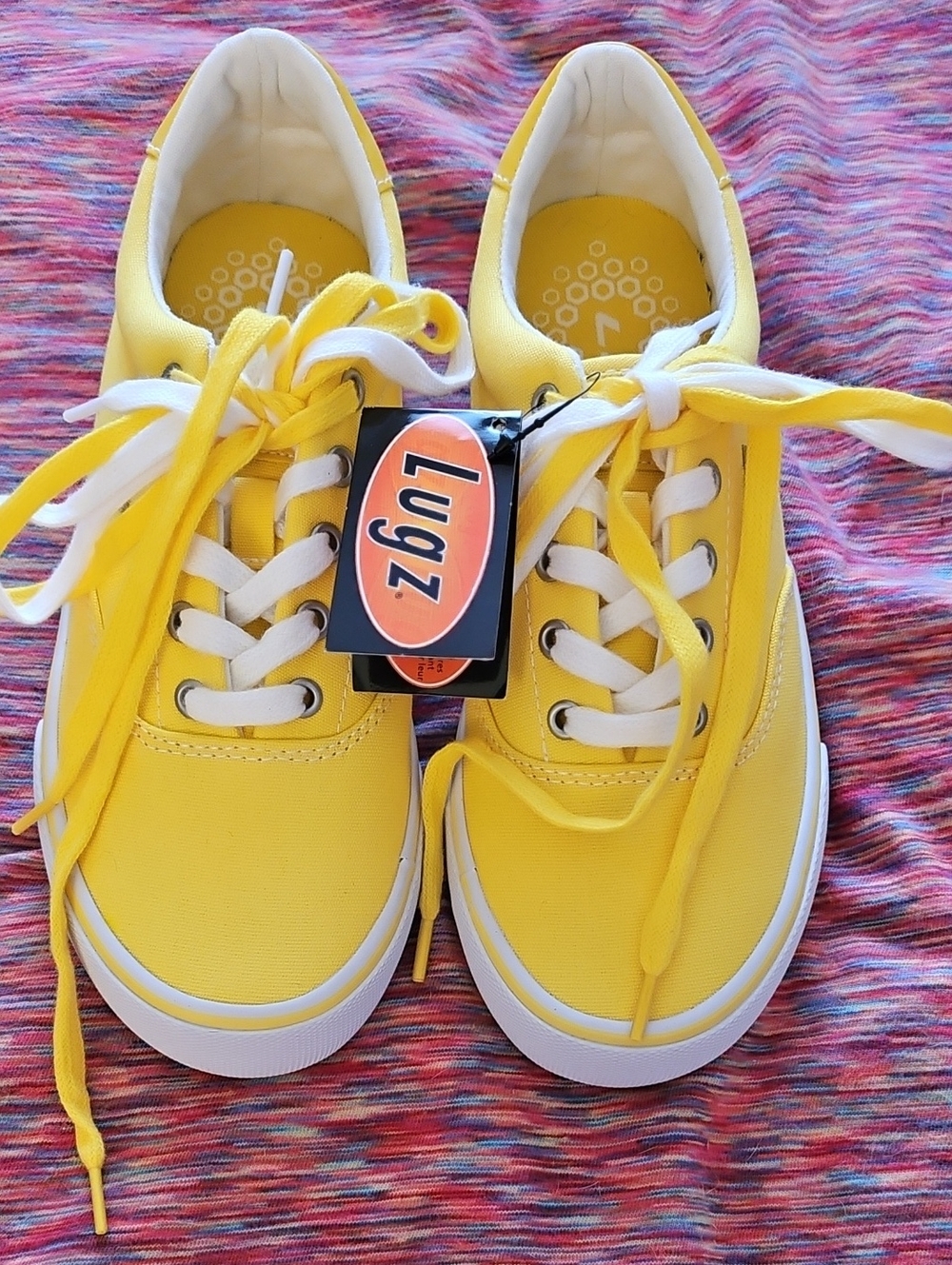 Lugz Yellow Canvas Lace-Up Sneakers